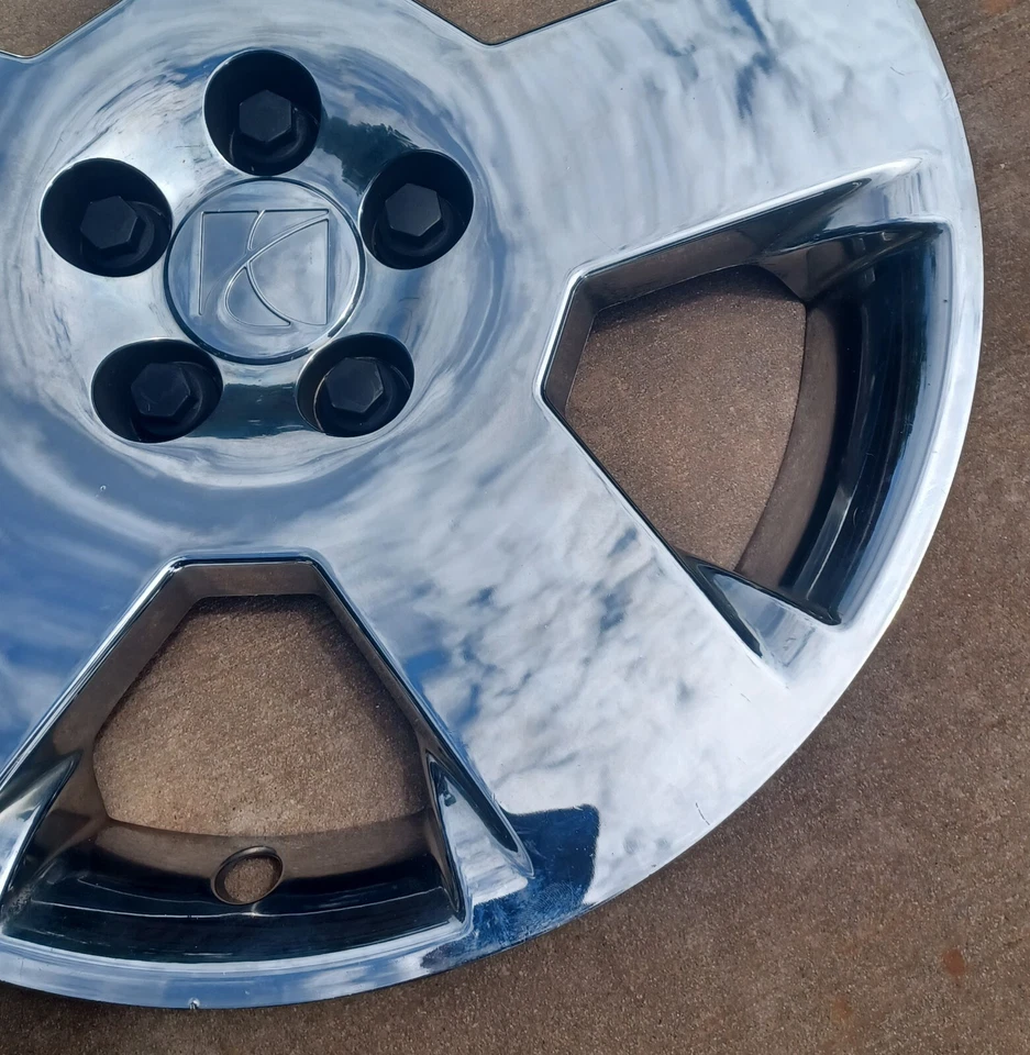 Tapacubos Saturn Aura, cromo, 2007-2010 número de pieza 9595617 6025 01 Foto 4 de 4