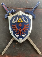 Zelda Hylian Shield  Swords Triforce Wall Mini Display Set Collectible Link