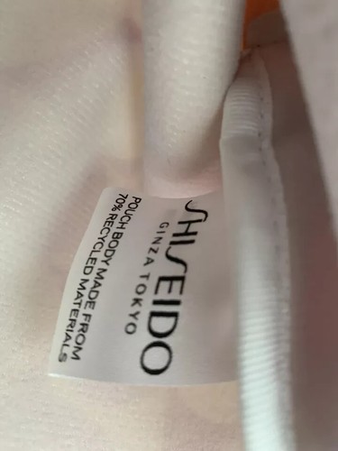 SHISEIDO Schminktasche rot weiß Kreise Kosmetik Toilettenbeutel Set x 2 Neu - Bild 6 von 7