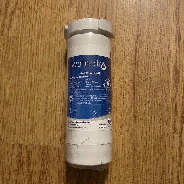 Waterdrop WDF48 Replacement For GE XWF Refrigerator Water Filter