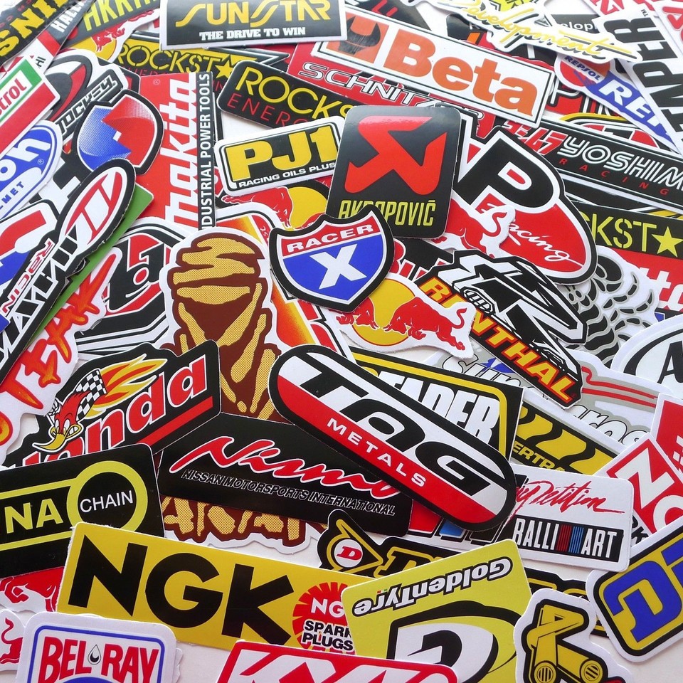 180 Mix Random Stickers Decal Motocross Motorcycle Car ATV Racing Bike ...