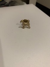 BROOKS BROTHERS GOLD TONE DOG TIE TACK  SIGNED JY915