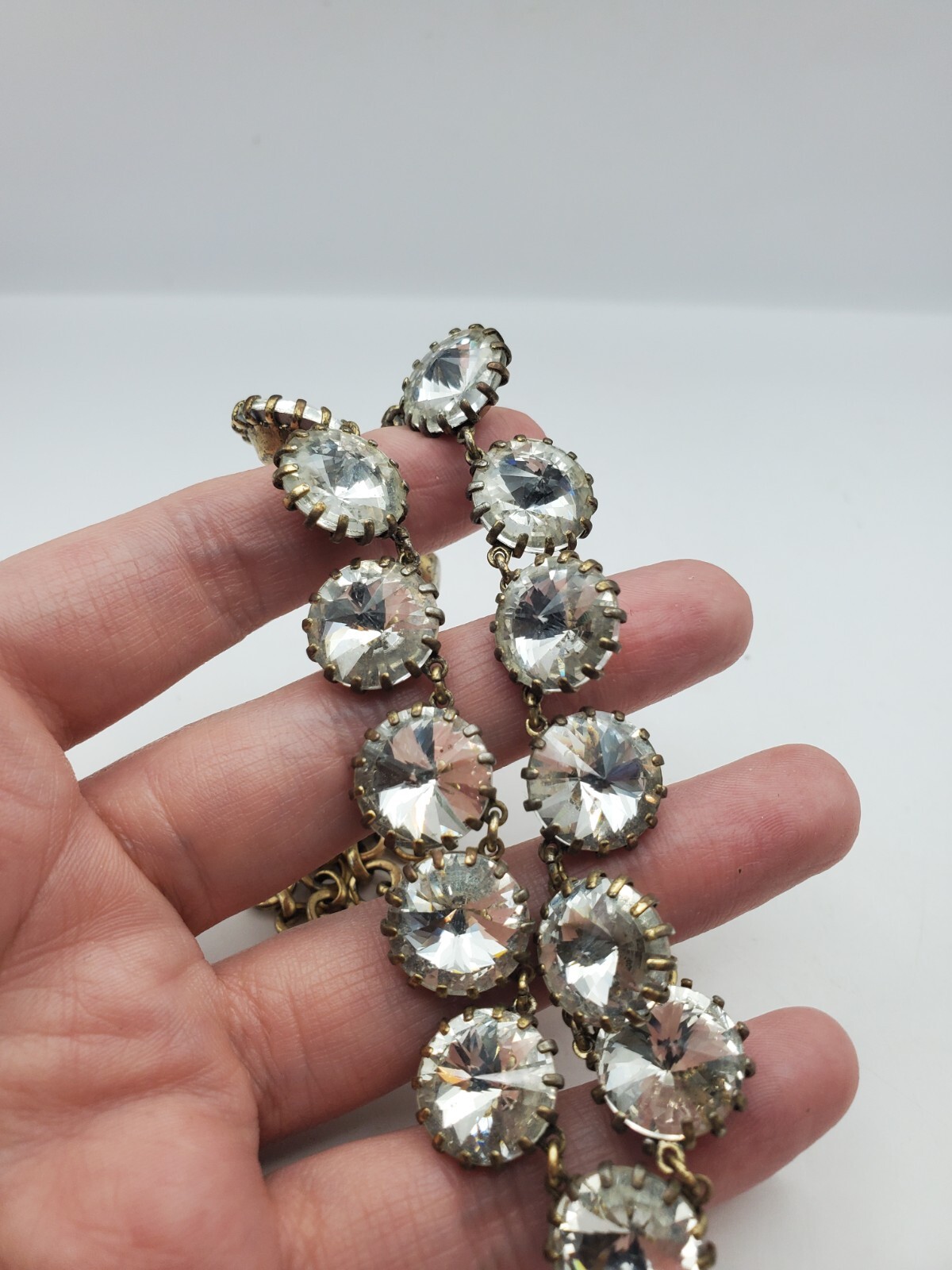 J. Crew Gold Tone Venus Flytrap Clear Rhinestone … - image 10