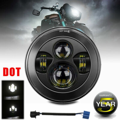 7-Inch LED Hi-Lo Sealed Beam Headlight For Suzuki Savage, SV650, Vstrom – DOT, 6000K, IP68
