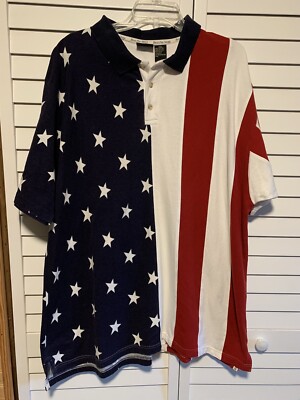 RedHead Shirt Mens 2XL Bass Pro Shop American Flag Stars and Stripes All Cotton