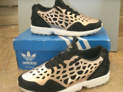 adidas zx flux black and rose gold uk