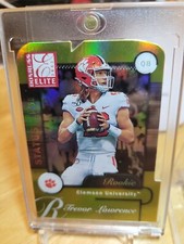 🟧🐾⬜2021 ELITE TREVOR LAWRENCE 2001 THROWBACK STATUS DIE-CUT GOLD 5/16 🐆🐆🐆