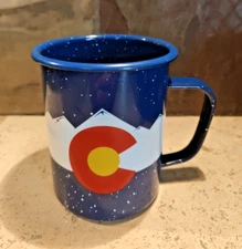 Colorado Enamel 4.5" tall Camp Coffee Mug Wilcur 24-ounce CMP0559