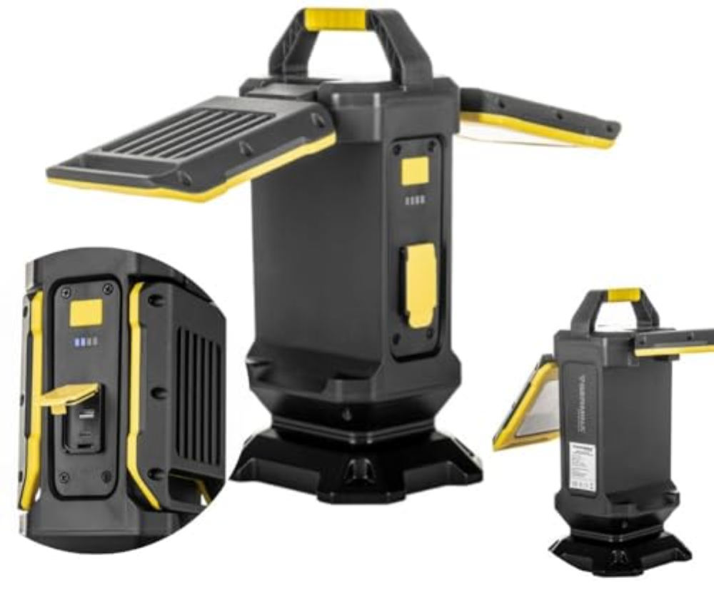 GERMINA DER ELECTRIKER LÃ¡mpara de inspecciÃ³n LED 2x25W proyector baterÃ­a Inal