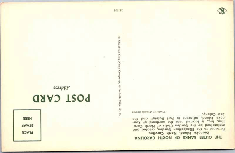 Postcard ROAD SCENE Roanoke Island North Carolina NC 10/19 AL4096 eBay