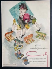 Coty Fragrances 1946 Print Ad 13"x10"