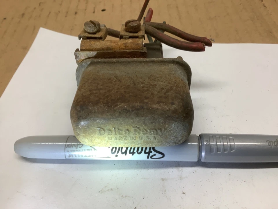 Relé de bocina 63 64 65 CORVETTE 12V Delco Remy 824 Nova Chevelle OEM probado 115824 Foto 4 de 4