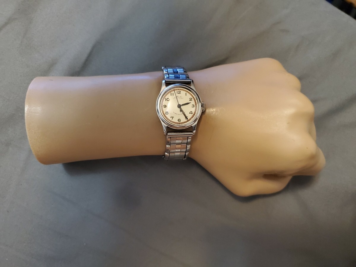 Rare Vintage Mido Multifort Super Automatic Bumper Military Men's