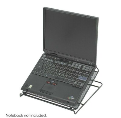 Mesh Ventilated Adjustable Laptop Stand, Black