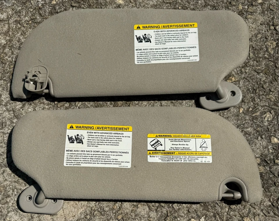 Par de parasoles Mercury Mountaineer Ford Explorer 2006-2010 conductor pasajero OEM Foto 3 de 3