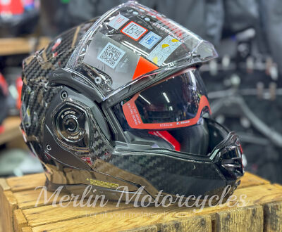 Xrx Helmet Half Face LS2 FF901 ADVANT X SOLID CARBON MODULAR FLIP