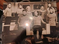 Vintage Star Trek Cast poster 11 x 14 please refer to the photos for condition