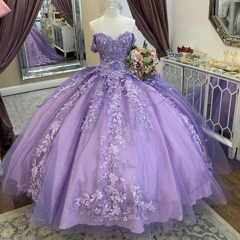 chinese dress ladies Lavender Long Sleeves V-neck Prom Dress – TANYA BRIDAL main image 0