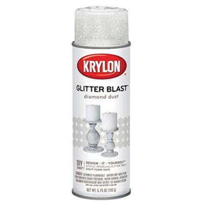 Krylon K03804A00 Glitter Blast Glitter Spray Paint for Craft Projects, Diamond D