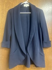 Frenchmauve Melanie Blazer Open Front Polyester Spandex Blend Women's Small