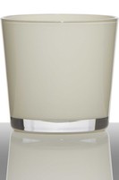 INNA-Glas ÜBertopf Alena, Creme, 11Cm, Ø11,5Cm