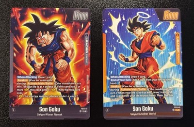 2x Son Goku - FS11-01 / FS12-01 Leader Gold Alt Art - Dragon Ball