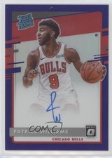 2020-21 Panini Donruss Optic Purple Prizm Signatures Patrick Williams Auto 0m89