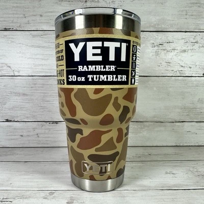 New 2025 Yeti Wetlands Camo / Camouflage 30 oz. Rambler Tumbler Limited Edition