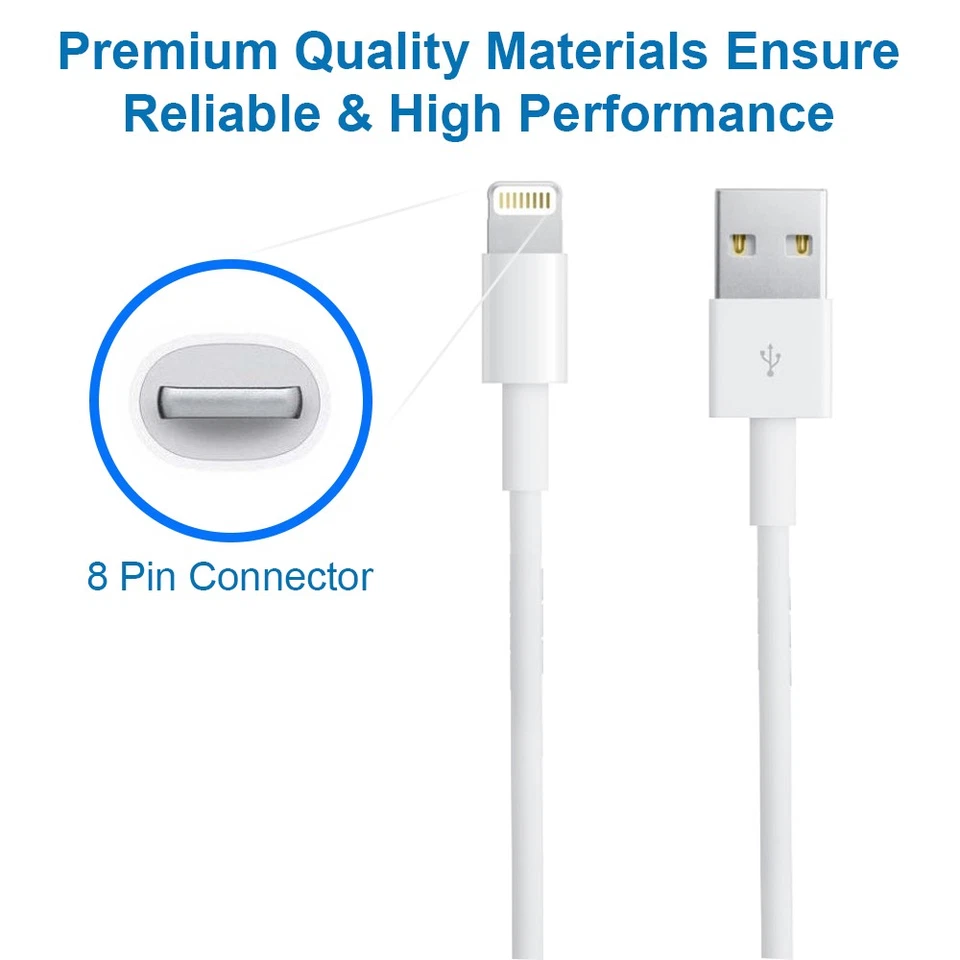 Cable for iPhone and iPad to USB Cable Charging Cable - 6ft - Image 3 of 4