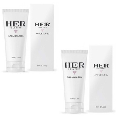 HerSolution Gel Arousal & Sensation Support Intimate Topical for Women (2 Tubes)