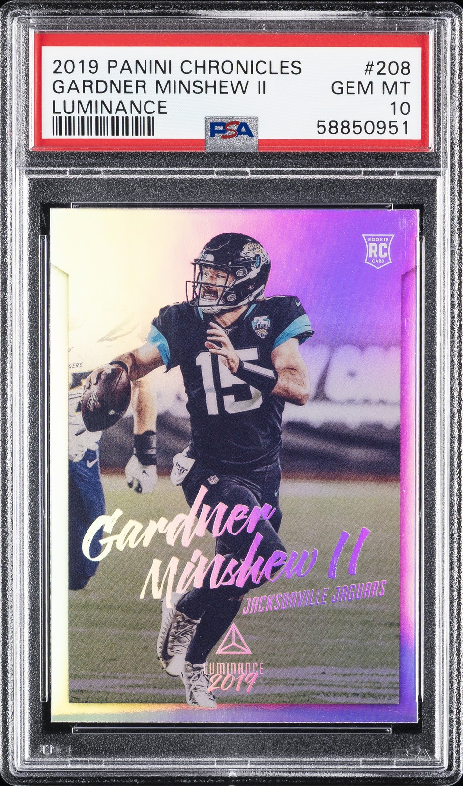 Gardner Minshew II Panini Chronicles Luminance #208 Base