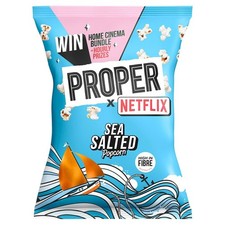 Propercorn Lightly Sea Salted Popcorn 8 x 70g Bags Movie Night Party