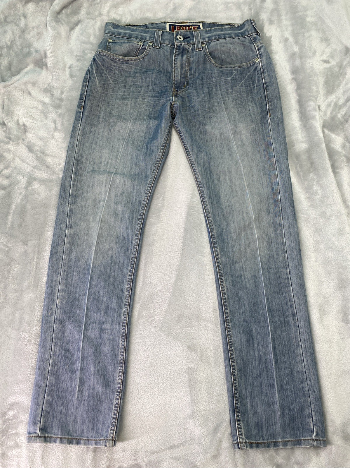 Vintage Levi’s 511 Skinny Jeans Men’s 32x30 Medium Wash Distressed Y2K 2000