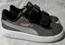 Puma Kids Smash V2 Glitz Glam Little Shoes Size 7C