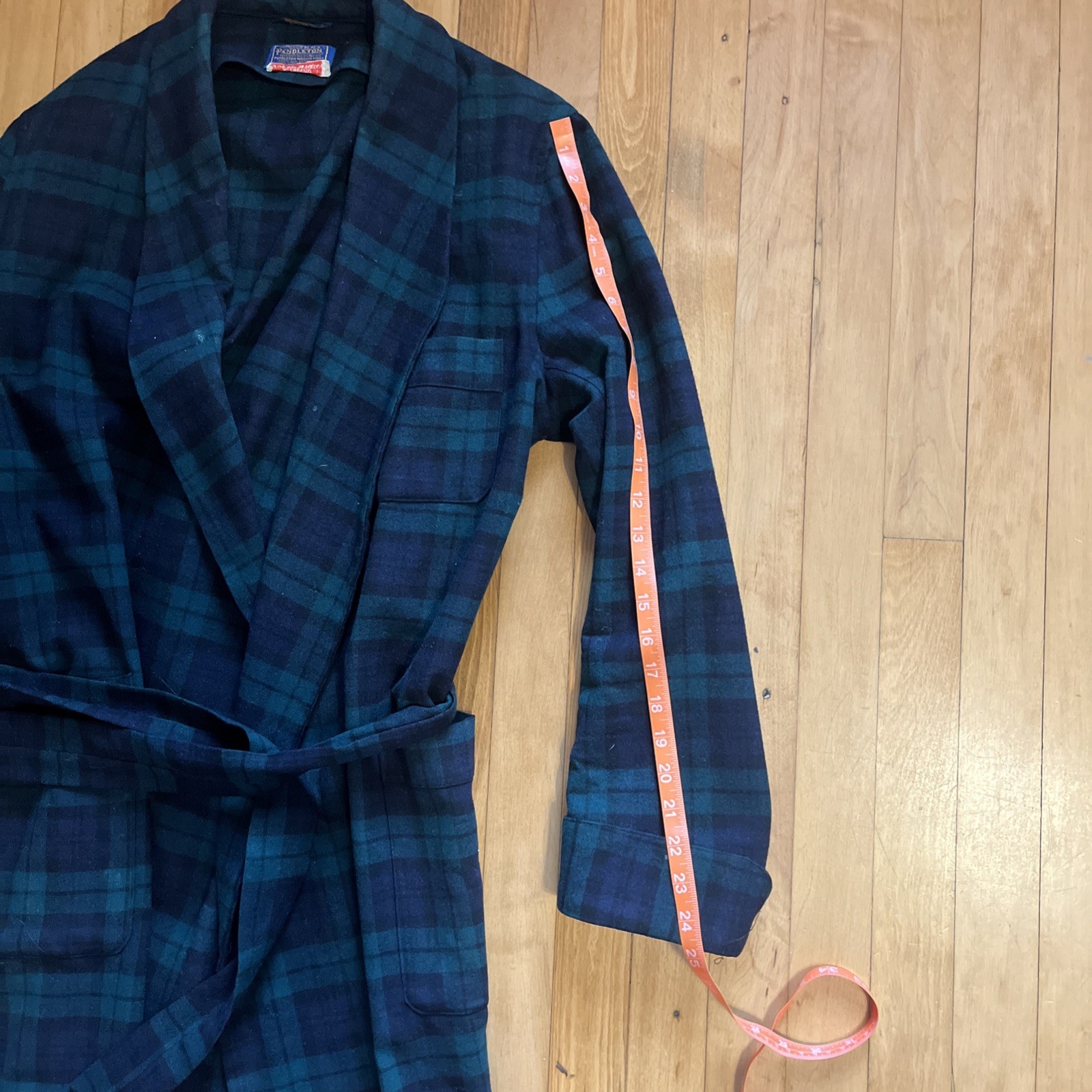 Pendleton Authentic Blackwatch  Tartan Wool Robe … - image 2