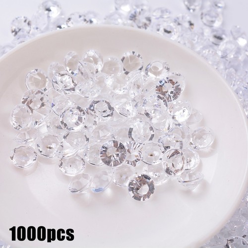 High Quality Acrylic Diamond for Wedding Decoration 1000pcs Mixed Size - Picture 18 of 21