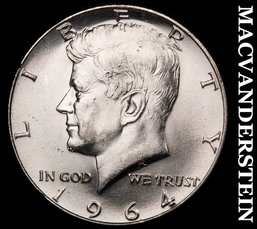 1964 Kennedy Half Dollar- Silver Choice Gem Brilliant Uncirculated Luster #i9641