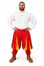 Renaissance Pants, Landsknecht Cotton Pants for men, Medieval Fairy Pants.