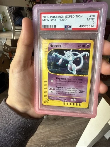 2002 POKEMON EXPEDITION #20 MEWTWO-HOLO PSA 9
