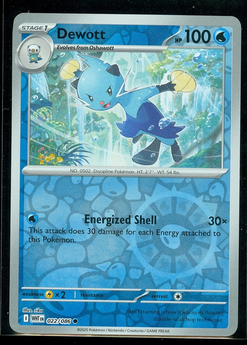 Pokemon DEWOTT 022/086 - White Flare - Rev Holo - MINT