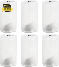 6Pcs 2 AA to D Battery Adapter Converter Case Holder Storage Plastic Box Spring