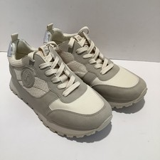 Sam & Libby Beige Women's Randal Lace Up Jogger Sneakers US 9.5M Comfort, New