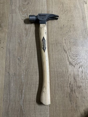 Stiletto Titanium Ti16MC Framing Hammer Curved Wood Handle 18  Nail Puller