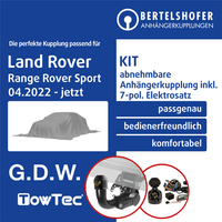 für Land Rover Range Rover Sport III Typ L461 22- AHK Abn +7Pol Spez E-Satz TOP