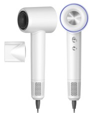 Coolpub High Speed Hair Dryer,150000 RPM Brushless Motor Professional White