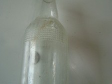 SMILE Soda Pop Bottle 1958 clear made in usa smile G1322 10oz
