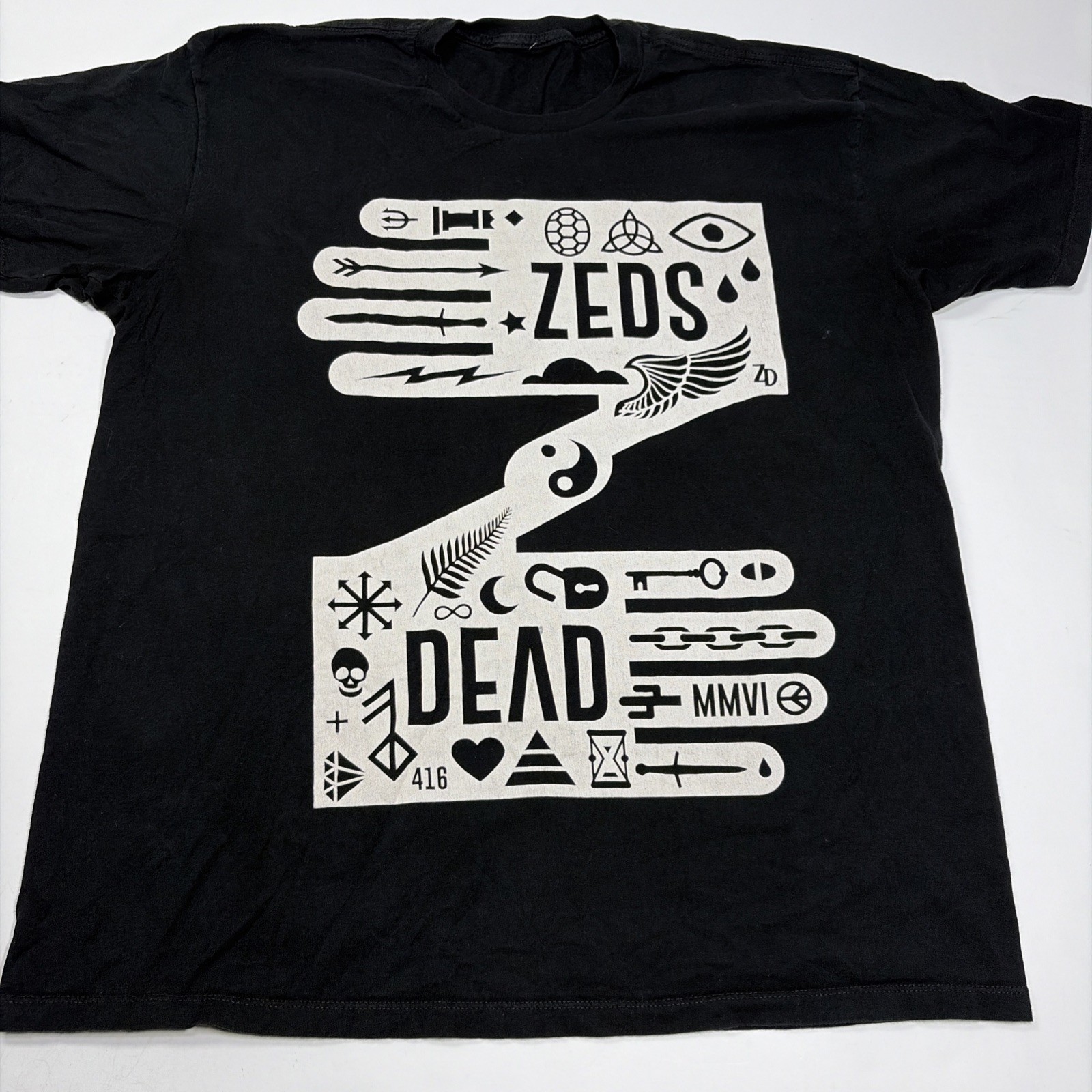 Hands Logo MMVI Black T Shirt Band Merch Tee