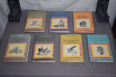 Chronicles of Narnia series/set C.S. Lewis(1st Edition/Later Print,2nd US Cover)