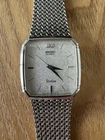 Vintage 1980s Seiko Dulce Quartz Watch Woven Mesh 9521-5210