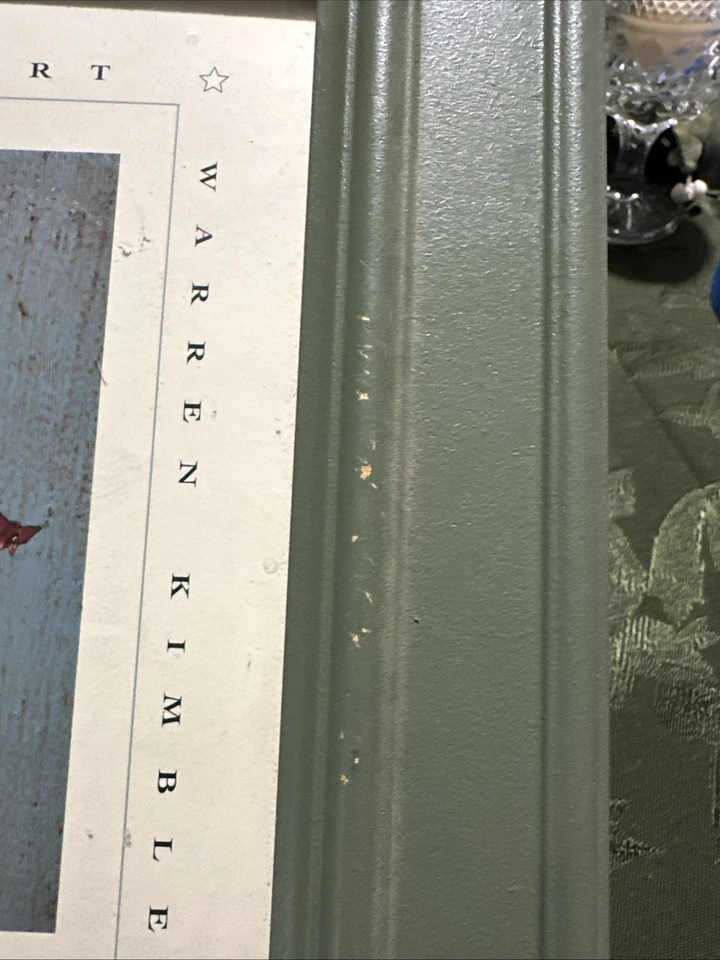 Arte popular americana Warren Kimble casa de pássaros impressão emoldurada - Imagem 4 de 4